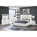 Latitude Run® 4 Piece Bedroom Set, Milky White Upholstered in Brown/White | 63 H x 82 W x 92 D in | Wayfair 26AEA0C70FB441C28985458A535E1E2B