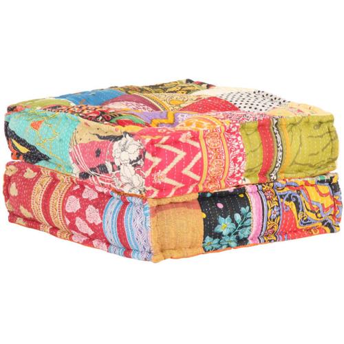 Pouf 60x70x36 cm Patchwork Stoff vidaXL