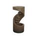32.25" Cedar Brown Spiral Cups Cascading Fountain with White LEDs