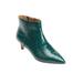 Extra Wide Width Women's The Meredith Bootie by Comfortview in Emerald Croco (Size 12 WW)