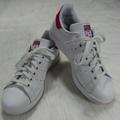 Adidas Shoes | Adidas Trefoil Shoes Stan Smith White Pink Sneakers Junior's Size 6 | Color: Pink/White | Size: 6