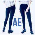 American Eagle Outfitters Jeans | Ae Superstretch Jegging Deep Dark Blue 4 L 4 Long | Color: Black/Blue | Size: 4