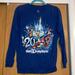 Disney Tops | 2013 Disney Parks Blue Pullover Sweatshirt Long Sleeve T-Shirt Walt Disney M | Color: Blue/White | Size: M