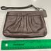 Coach Bags | Coach Leather Wristlet. Dark Gray. | Color: Gray | Size: Os