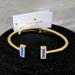 Kate Spade Jewelry | Nwt Kate Spade Raising The Bar Cuff Bracelet | Color: Blue/Gold | Size: Os