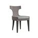 Bernhardt Sarasota Patio Dining Side Chair w/ Cushion, Wicker in Gray/Orange | 39.38 H x 21.75 W x 25.06 D in | Wayfair X01543X_6032-110