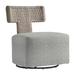 Bernhardt Cabo Swivel Patio Chair w/ Cushions, Wicker in Gray | 30.5 H x 26 W x 29 D in | Wayfair O8212S_6032-110