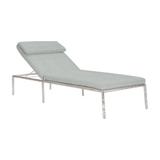 Bernhardt Positano 78.25" Long Single Chaise w/ Cushions Metal in Gray | 15.5 H x 25 W x 78.25 D in | Outdoor Furniture | Wayfair O2289_6032-010