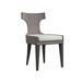 Bernhardt Sarasota Patio Dining Side Chair w/ Cushion, Wicker in Gray/Orange | 39.38 H x 21.75 W x 25.06 D in | Wayfair X01543X_6032-002