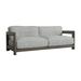 Bernhardt Montaigne Outdoor Teak Loveseat Wood/Natural Hardwoods/Olefin Fabric Included in Gray | 26 H x 80 W x 36.5 D in | Wayfair O3387_6032-110