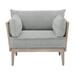 Bernhardt Catalonia Patio Chair w/ Cushions, Wicker in Gray | 26 H x 38 W x 31.5 D in | Wayfair O1502_6032-110
