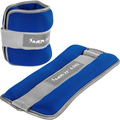 Movit - Neopren Gewichtsmanschetten 2x0,5 kg blau reflex