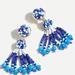 J. Crew Jewelry | J Crew Tassel Earrings New With Tags | Color: Blue/White | Size: Os