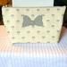 Disney Bags | Disney Minnie Mouse 12 X7 Cream And Gray Cosmetic Bag. Nwt. | Color: Cream/Gray | Size: Os
