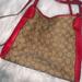 Coach Bags | Coach Crossbody And Top Handle Red And Brown Bag Like New | Color: Red/Tan | Size: Os