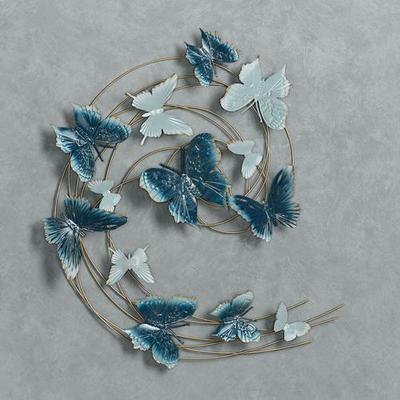 Butterfly Journey Wall Art Blue , Blue