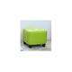 Sywlwxkq Ottoman Square Foot Stool Oil Wax Leather Footstool Soft Footstool Shoe Change Stool Anti-Slip Footstool Easy to Clean Footstool, Fresh Green- 30 * 30 * 30cm