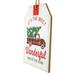 Northlight Seasonal 6" Most Wonderful Time of the Year Christmas Tag Sign Ornament Fabric in White | 6 H x 0.25 W x 4 D in | Wayfair