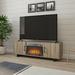 Latitude Run® Genrich TV Stand w/ Fireplace for TVs up to 60" Wood in Brown/Gray | 19.7 H in | Wayfair 8C1D2EA51BF94B78899975F060A12C7E