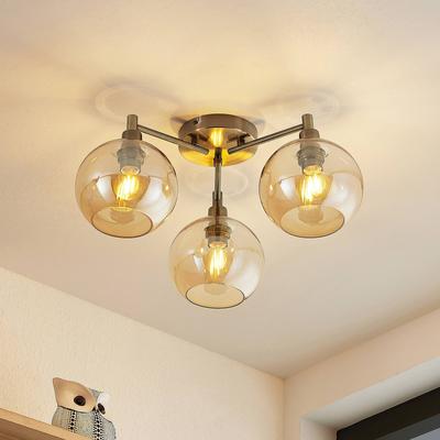 Deckenlampe Jemissa Lindby, dimmbar, messing / gold, für Wohn- / Esszimmer, Metall, Modern, Deckenlampe Image