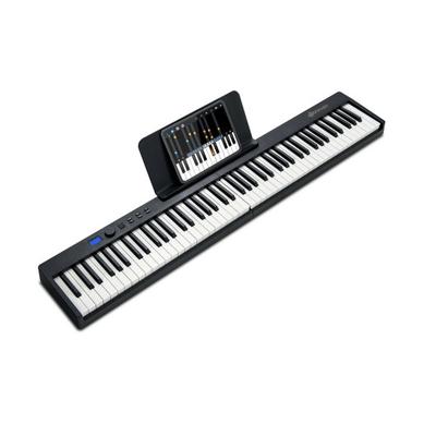 Costway 88-Key Foldable Digital Piano with MIDI and Wireless BT-Black