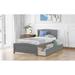 79-inch Long Twin size Platform Bed with 2 Drawers