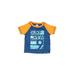 OshKosh B'gosh Rash Guard: Blue Solid Sporting & Activewear - Size 12 Month