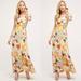 Anthropologie Dresses | Anthropologie X Harlyn Gilded Garden Maxi Dress | Color: Silver | Size: S