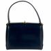 Gucci Bags | Gucci Rare Navy Vintage Leather Hand Bag | Color: Blue/Gold | Size: Os