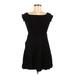 Express Casual Dress - A-Line: Black Solid Dresses - Women's Size X-Small