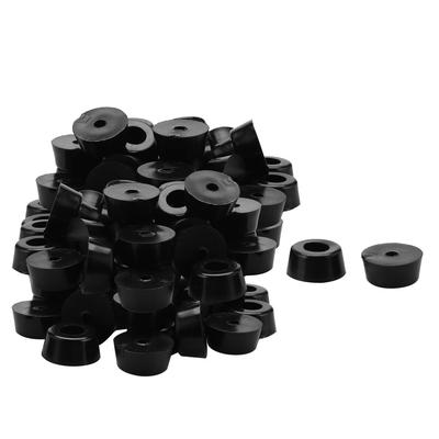 85pcs Rubber Feet Bumper Desk Amplifier Cabinet Leg Pads,D17x15xH8mm - Black - 0.591