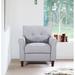 Kouchouk 32.9'' Wide Tufted Linen Armchair