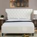 Robyn Diamond Tufted Curved Back Headboard Panel Bed