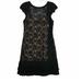 Jessica Simpson Dresses | Jessica Simpson Womens Sheath Cap Sleeve | Color: Black/Tan | Size: 10