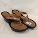 Nine West Shoes | Nwot Nine West Nworenda Wedge Sandal Brown 9.5m | Color: Brown | Size: 9.5