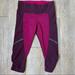 Lululemon Athletica Pants & Jumpsuits | Lululemon - Women’s - Pink And Port Cropped Workout Leggings - Size 4 | Color: Pink/Purple | Size: 4