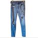 American Eagle Outfitters Jeans | American Eagle Hi-Rise Distressed Jeggings Skinny Jeans | Color: Blue | Size: 2