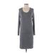 Lou & Grey Casual Dress - DropWaist: Gray Color Block Dresses - Women's Size X-Small