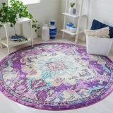 White 36 x 0.3 in Area Rug - Langley Street® Brynlee Oriental Machine Made Power Loom Area Rug in Lavender/Light Blue | 36 W x 0.3 D in | Wayfair