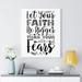 Trinx Let Your Faith Be Bigger - Wrapped Canvas Textual Art Canvas in Black | 16 H x 12 W x 1.25 D in | Wayfair D6FB96325F6F4903AD393DC5BE555BA5