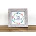 The Holiday Aisle® Happy Easter Wreath - Picture Frame Print on Wood/Paper in Brown | 8 H x 8 W x 1 D in | Wayfair B12722C610584C3287459B47441CE0AE