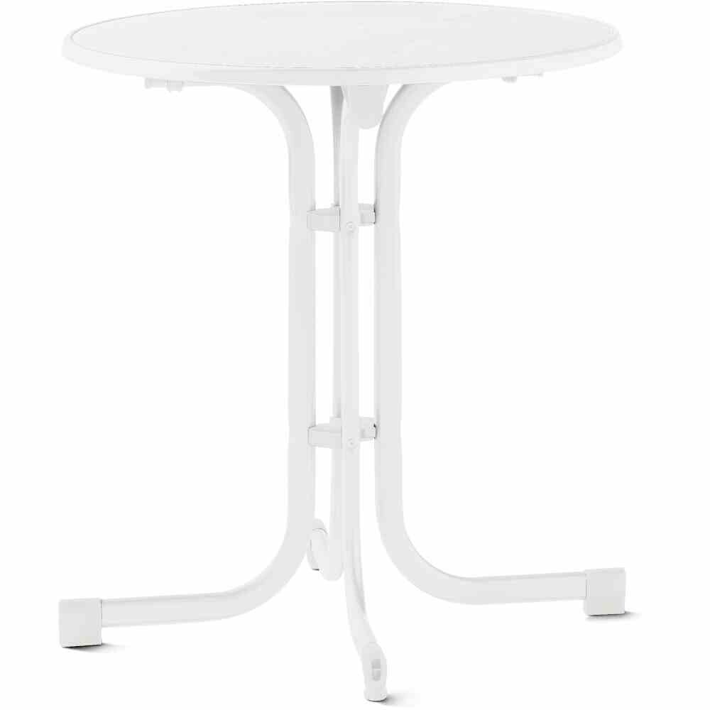 SIEGER Boulevard-Klapptisch, Ø 70 cm, weiß 207W Image