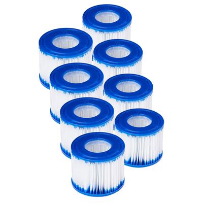 Bestway SaluSpa Hot Tub Filter Pump Type VI Replacement Cartridges (8 Pack) - 3.28