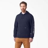 Dickies Men's Water Repellent Sleeve Logo Hoodie - Ink Navy Size Lt (TW22B)