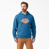 Dickies Men's Water Repellent Logo Hoodie - Vallarta Blue Size 2 (TW22A)