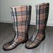 Burberry Shoes | Authentic Burberry Rainboots | Color: Black/Cream | Size: 5