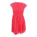 Jessica Simpson Dresses | Jessica Simpson Women's Lace Fit & Flare Dress - Coral | Color: Orange | Size: 12