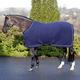 Harry Hall Masta Horse Fleece Stable Rug - Protective Super Soft Sheet for Horses - Equestrian Show Travel Blanket - Breathable Anti-Rub lining - Navy Blue, Size 5ft 6inch