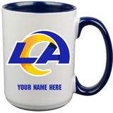 Los Angeles Rams 15oz. Personalized Ceramic Mug