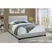 "Jordan Contemporary All-In-One Upholstered Queen Bed in Glacier Gray - Progressive Furniture U390-24 "
